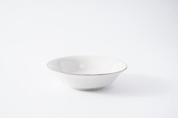 Luxury Gold Rim White Porcelain Dinnerware Set - 图片 6