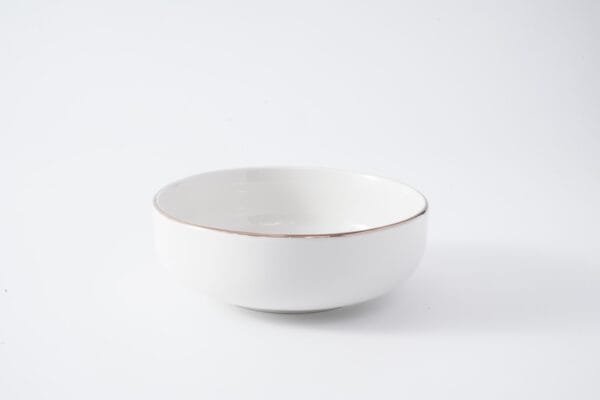Luxury Gold Rim White Porcelain Dinnerware Set - 图片 5