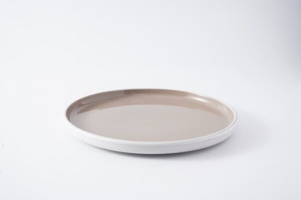 Taupe Matte Ceramic Dining Set – Neutral Sophistication - 图片 4