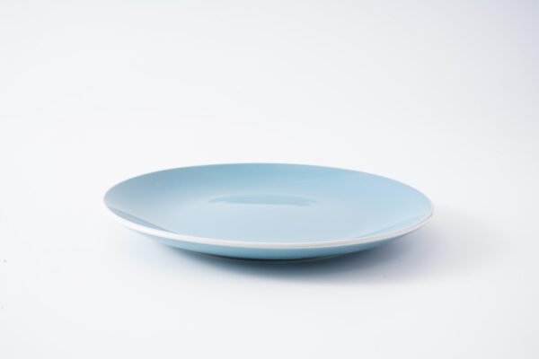 Blue Glazed Ceramic Dishware Set – Vibrant Ocean Aesthetic - 图片 4
