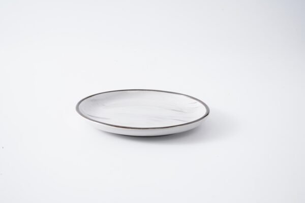 Grey-Black Dual-Tone Ceramic Tableware Set – Bold Elegance - 图片 5