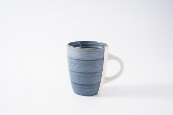 Blue Handmade Ceramic Platters Diner Set - 图片 4