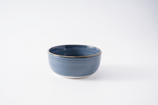 Blue Handmade Ceramic Platters Diner Set - 图片 5