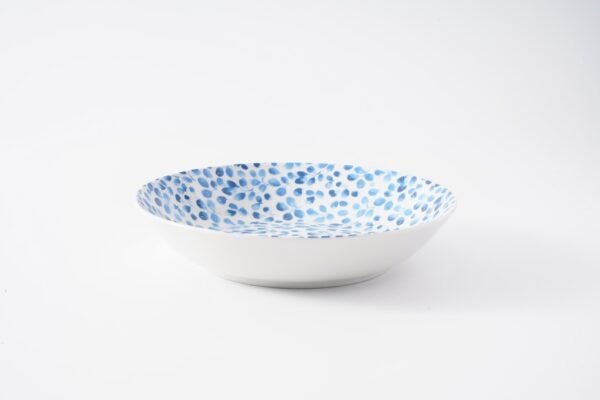 Blue Dots Floral Ceramic Dinner Set - 图片 5