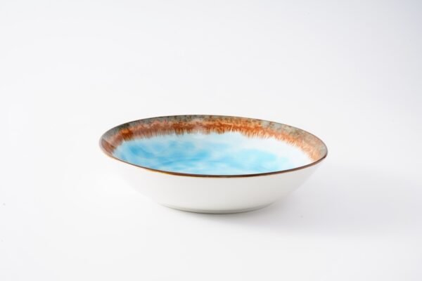 Rustic Blue Ceramic Plates – Earthy Charm and Elegance - 图片 6