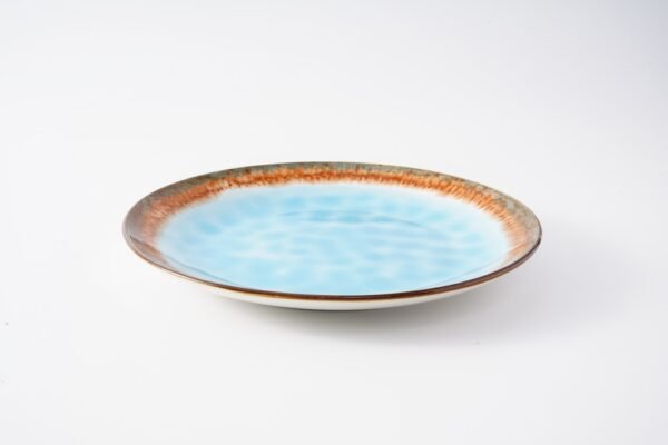 Rustic Blue Ceramic Plates – Earthy Charm and Elegance - 图片 4