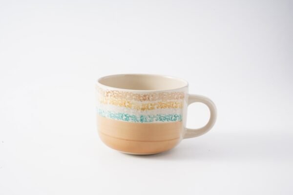 Rustic Hand-Painted Ceramic Dinnerware Set – Vibrant Earthy Tones - 图片 5