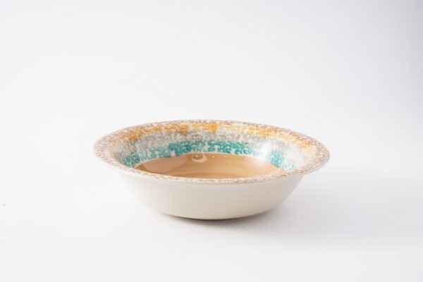 Rustic Hand-Painted Ceramic Dinnerware Set – Vibrant Earthy Tones - 图片 4