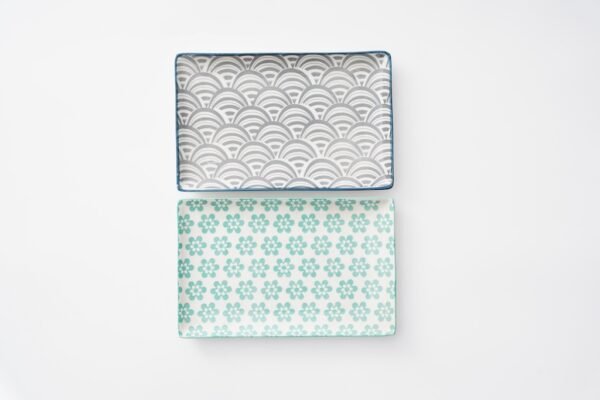 Ceramic Sushi & Appetizer Plates – Modern Rectangle Design - 图片 2