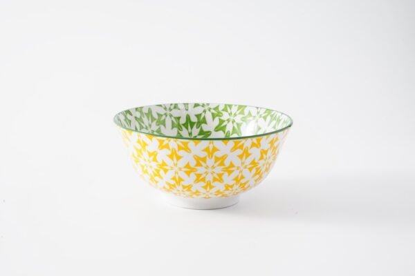 Hand-Painted Floral Ceramic Bowls – Multicolor Set of 4 - 图片 4