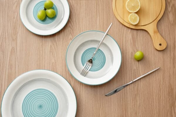Modern Hand-Painted Ceramic Dinnerware Set - 图片 2