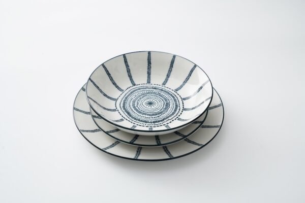 Geometric Pattern Ceramic Plates – Intricate and Unique - 图片 3