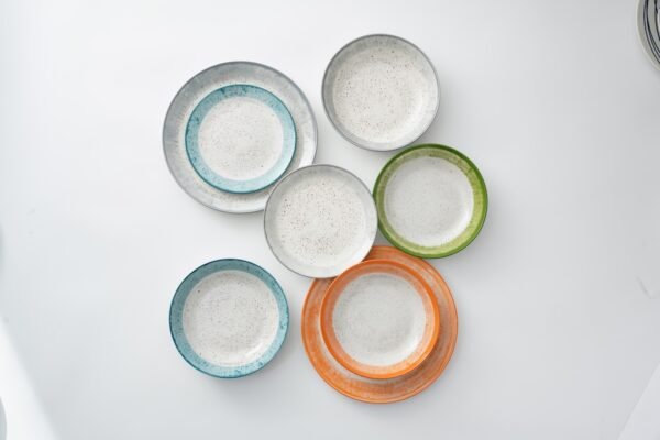 Rustic Multicolor Dinner Set – Vibrant Ceramic Dishware