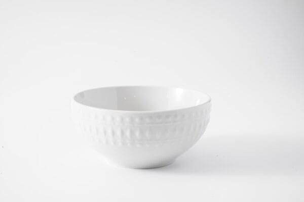 Textured White Porcelain Dinnerware Set - 图片 6