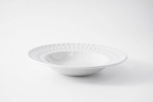 Textured White Porcelain Dinnerware Set - 图片 5