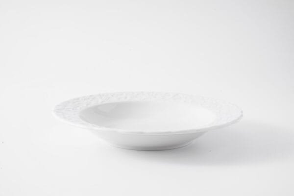 Elegant Embossed White Porcelain Dinnerware - 图片 6