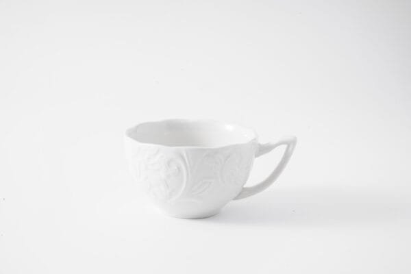 Elegant Embossed White Porcelain Dinnerware - 图片 5