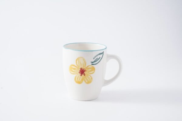 Handpainted tableware colorful flower pattern dinner set mug and saucer - 图片 7