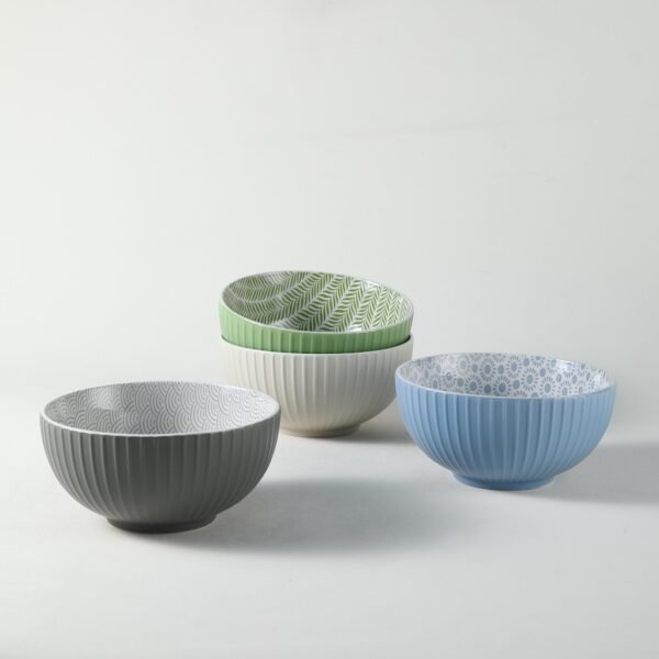 Minimalist Style Ceramic Bowls Set - 图片 2