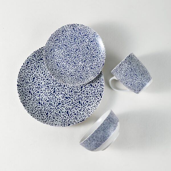 Modern Geometric Pattern Ceramic Plates & Bowls Set - Wholesale Dinnerware Collection - 图片 2