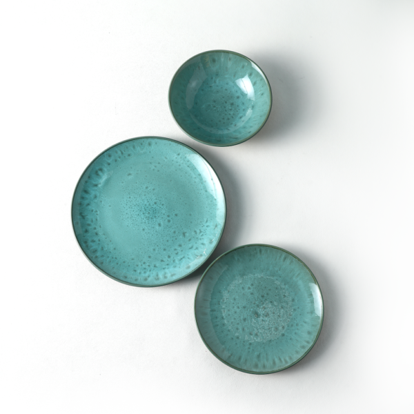Green Ceramic Plates & Bowls Set - Wholesale Dinnerware for Hotels - 图片 2