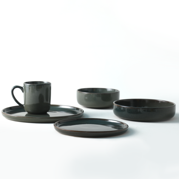 Black Ceramic Plates & Bowls Set - Premium Wholesale Dinnerware - 图片 5