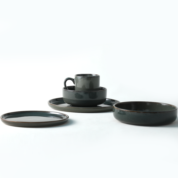 Black Ceramic Plates & Bowls Set - Premium Wholesale Dinnerware - 图片 4