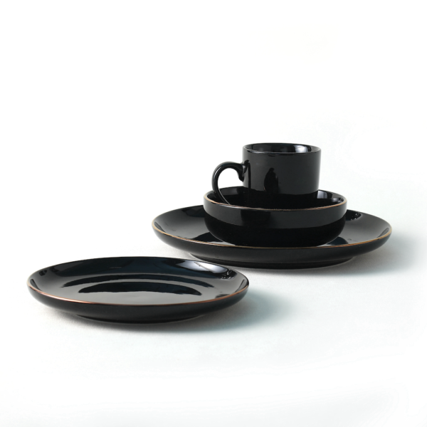 Black Ceramic Plates & Cups Set - Wholesale Dinnerware for Restaurants - 图片 5