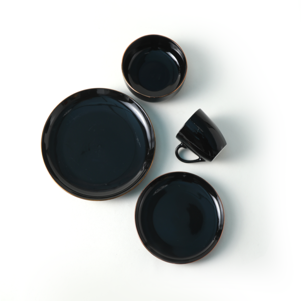 Black Ceramic Plates & Cups Set - Wholesale Dinnerware for Restaurants - 图片 3
