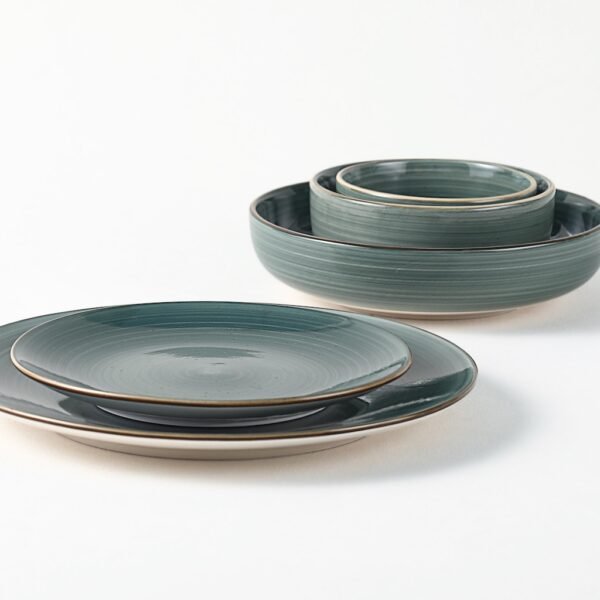 Blue Patterned Ceramic Dinnerware Set - Plates, Bowls, & Mugs for Wholesale - 图片 4