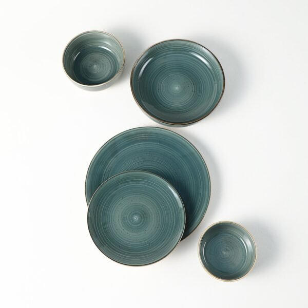 Blue Patterned Ceramic Dinnerware Set - Plates, Bowls, & Mugs for Wholesale - 图片 5