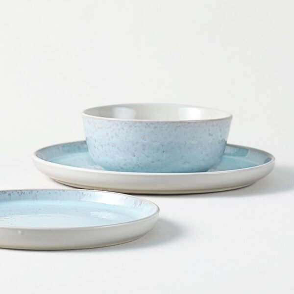 Blue Ceramic Plates & Bowls Set - Wholesale Dinnerware for B2B Clients - 图片 5