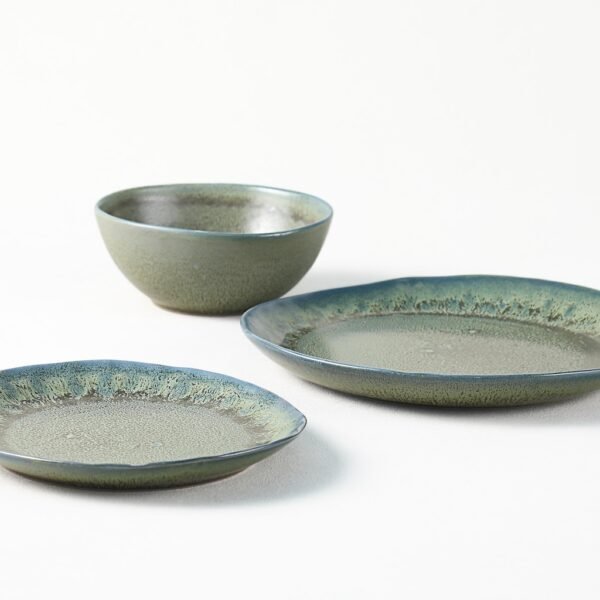 Green Ceramic Plates & Cups Set - Wholesale Dinnerware for Retailers - 图片 4