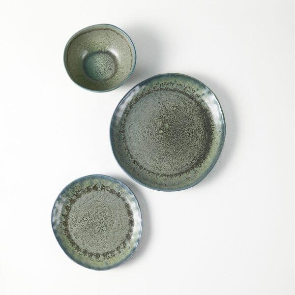 Green Ceramic Plates & Cups Set - Wholesale Dinnerware for Retailers - 图片 3
