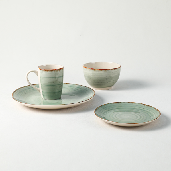 Premium Green Ceramic Dinnerware Set - Plates & Mugs for Wholesale - 图片 3