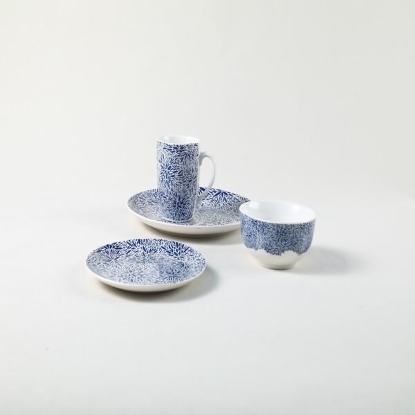 Classic Blue and White Ceramic Plates & Bowls Set - Wholesale Dinnerware Collection - 图片 2