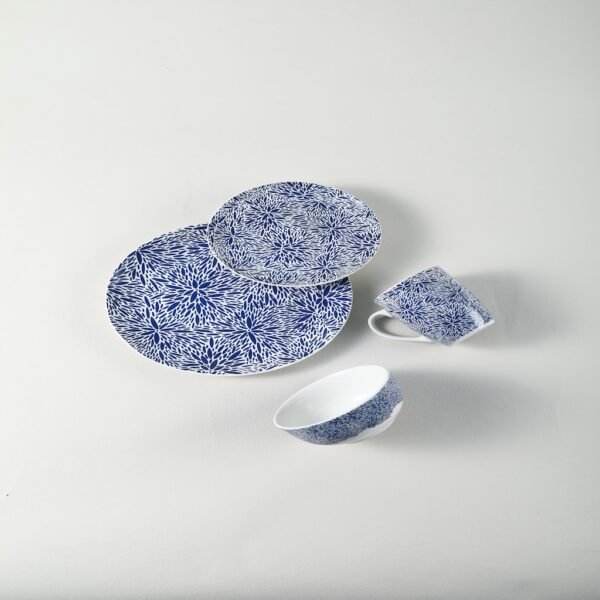 Classic Blue and White Ceramic Plates & Bowls Set - Wholesale Dinnerware Collection