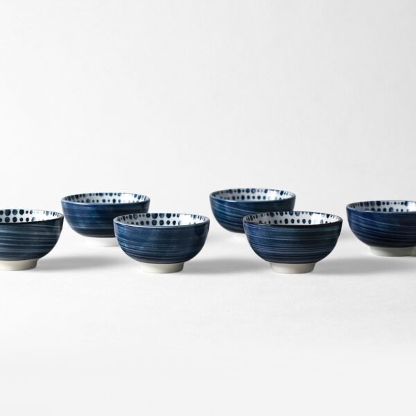 Handcrafted Japanese Ceramic Bowls – Geometric Designs - 图片 5