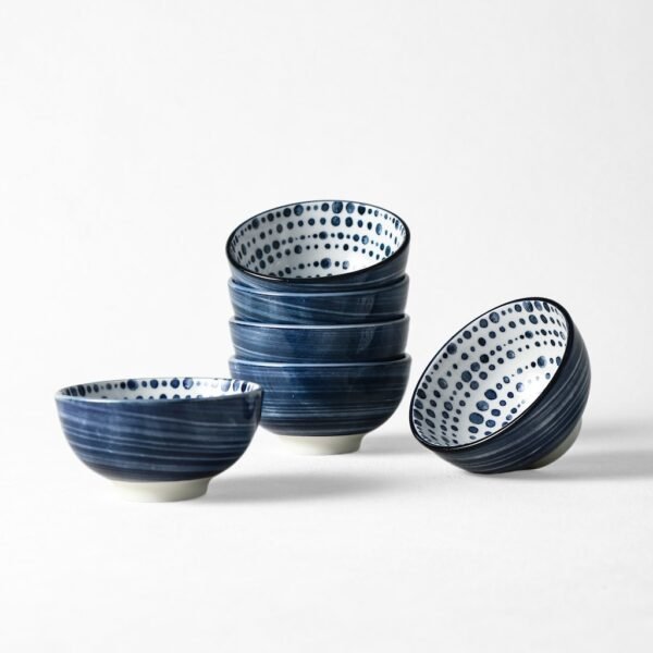 Handcrafted Japanese Ceramic Bowls – Geometric Designs