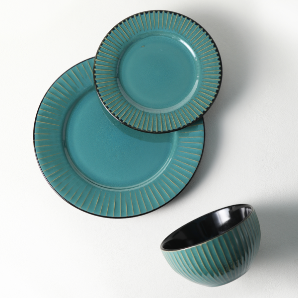 Green Ceramic Plates & Bowls Set - Wholesale Dinnerware for Restaurants