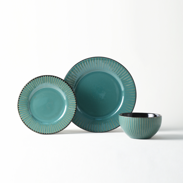 Green Ceramic Plates & Bowls Set - Wholesale Dinnerware for Restaurants - 图片 2